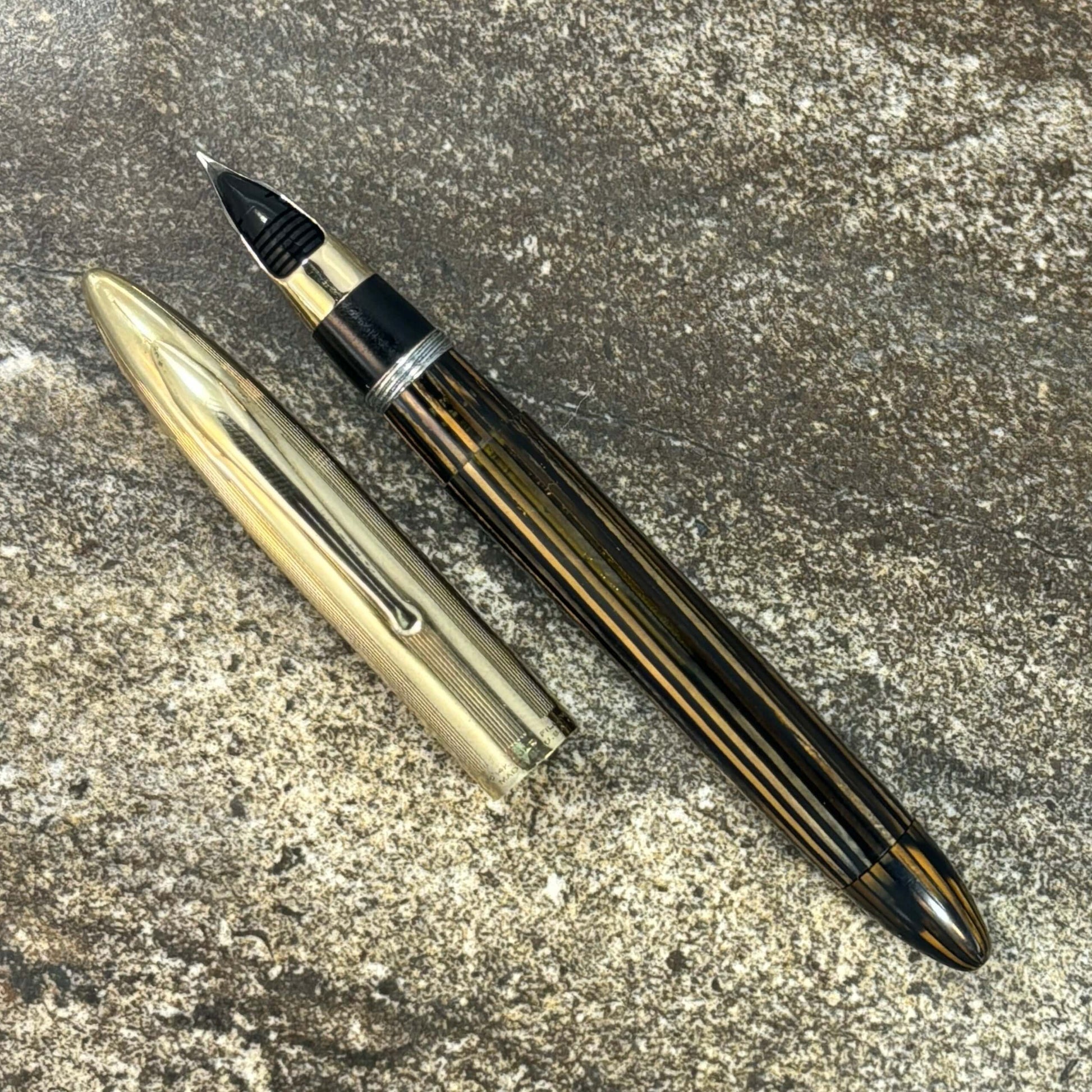 Golden Brown Sheaffer Crest with Triumph nib and Gold Filled Cap  Ozark Pen Shop   