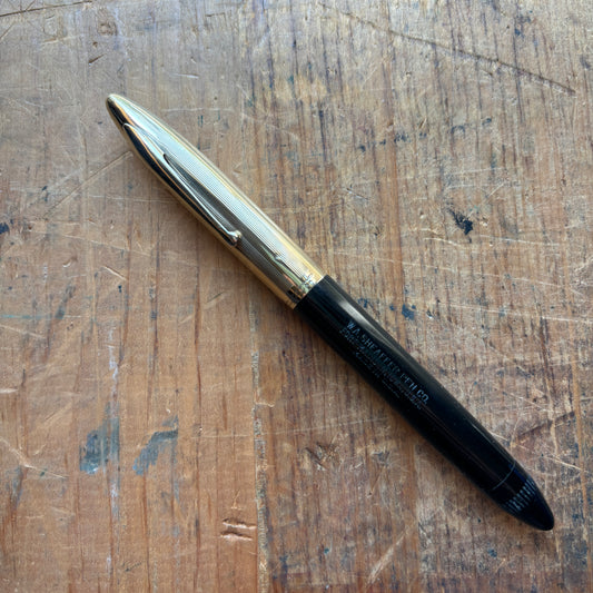 Sheaffer Crest Vacuum-fil, gold filled cap.