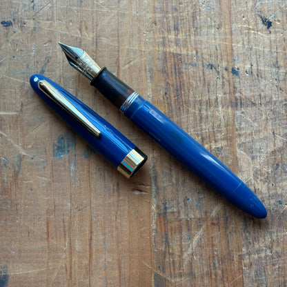 Sheaffer Statesman, Restored Vac-Fil in Persian Blue