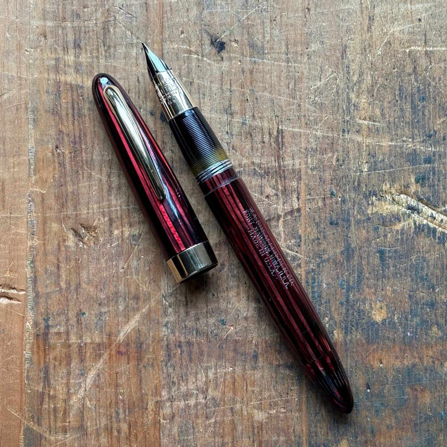 Sheaffer Triumph Vacuum-fil, Two-tone medium nib