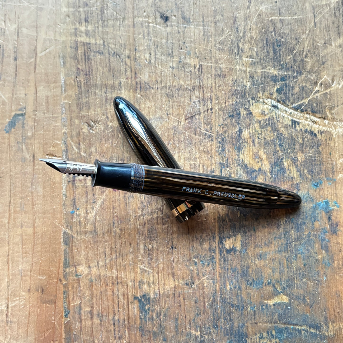 Sheaffer Balance Oversized Vintage Fountain Pen, Golden Brown