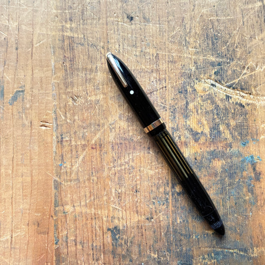 Sheaffer Balance, Military Clip, Black with Gold-filled Trim