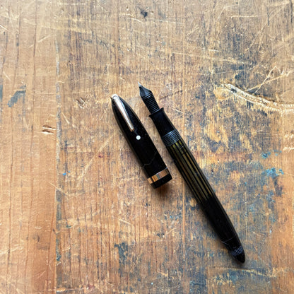 Sheaffer Balance, Military Clip, Black with Gold-filled Trim