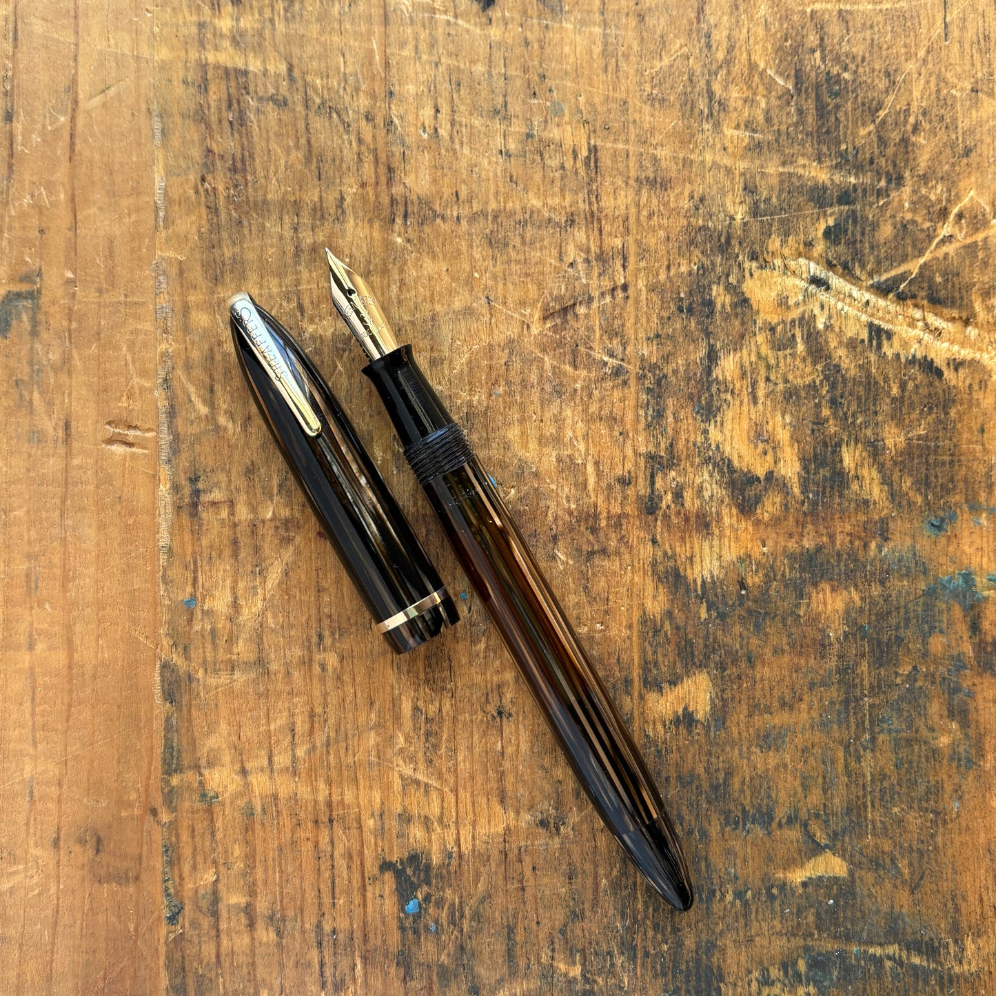 Sheaffer Balance 400 Full Length, Slender- Golden pearl