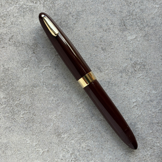 Sheaffer Tuckaway; Burnt Umber, Restored Vac-fil