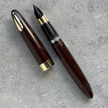 Sheaffer Tuckaway; Burnt Umber, Restored Vac-fil
