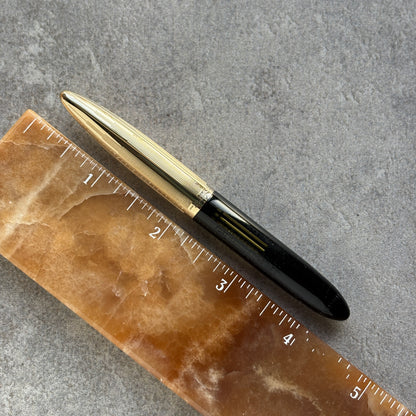 Sheaffer Tuckaway Crest, Black, Gold-filled Cap