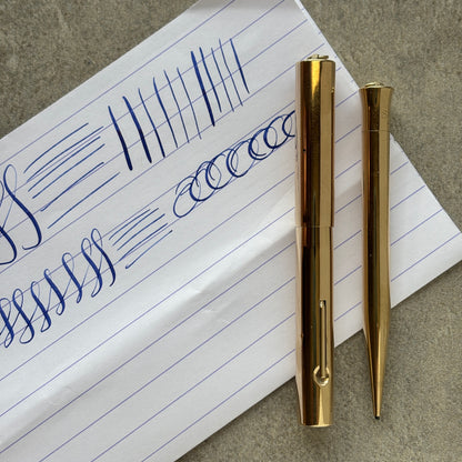 Sheaffer Flat Top, Ring Top Set, Smooth Gold-filled, Flexy nib