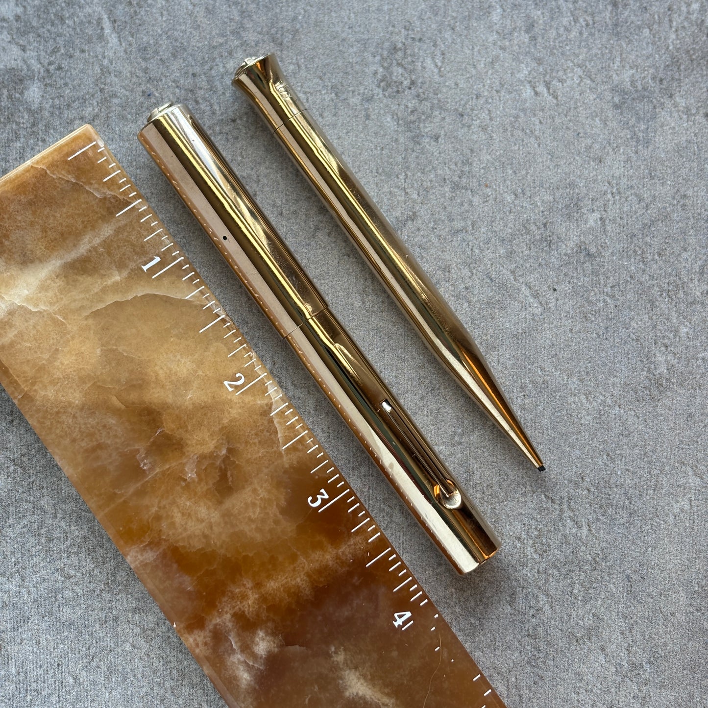 Sheaffer Flat Top, Ring Top Set, Smooth Gold-filled, Flexy nib