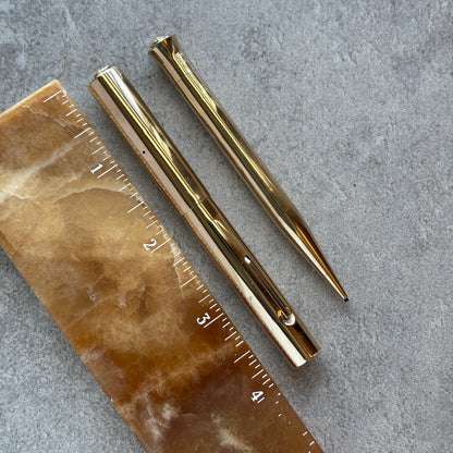 Sheaffer Flat Top, Ring Top Set, Smooth Gold-filled, Flexy nib