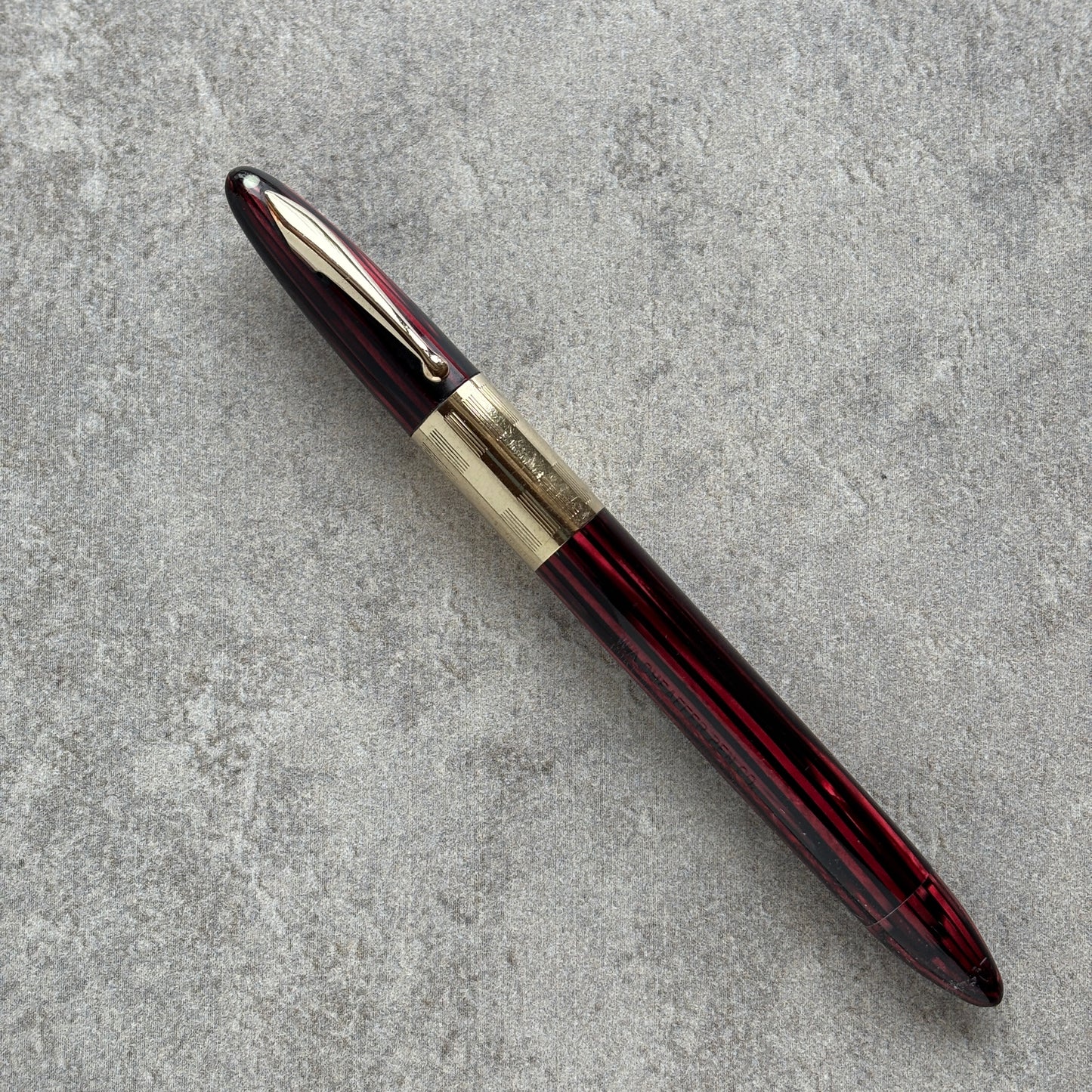Sheaffer Triumph Vac-fil, Carmine Red
