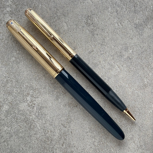 Parker 51 Vacuumatic Fountain Pen/Pencil set, Cedar Blue