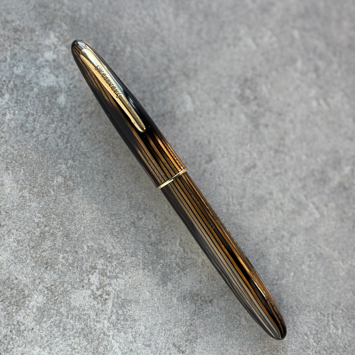 Sheaffer Admiral 2 Fountain Pen 600, Lever fil; Golden Brown
