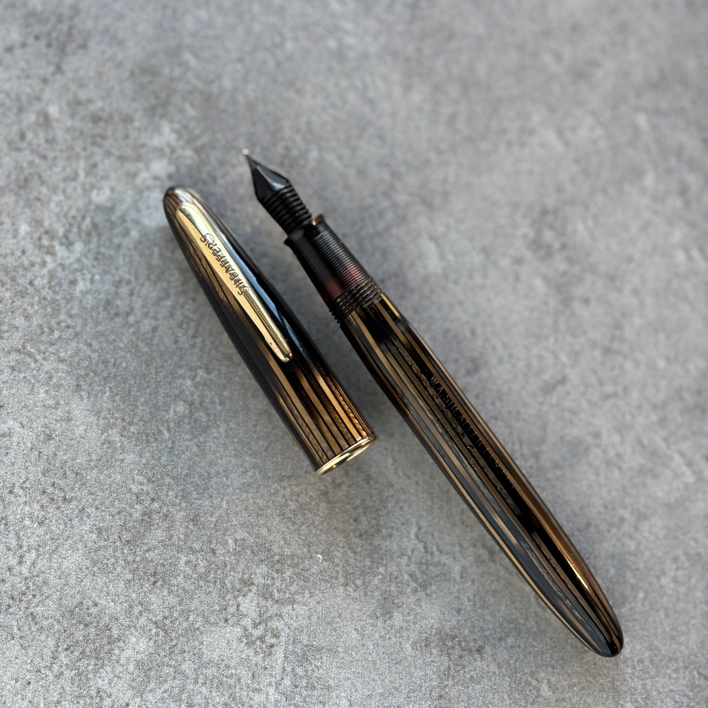 Sheaffer Admiral 2 Fountain Pen 600, Lever fil; Golden Brown