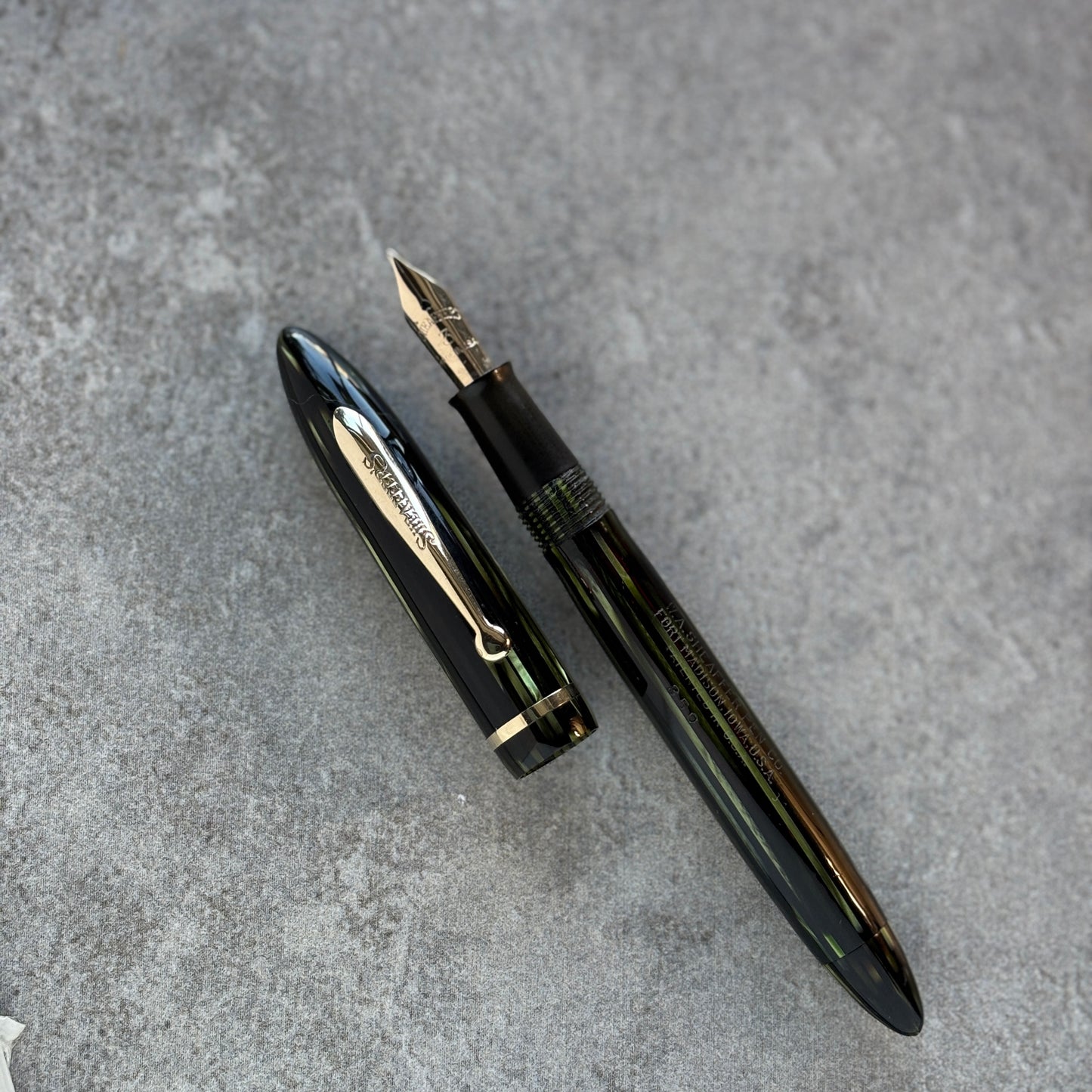 Sheaffer Balance Marine Green Slender; Short Length