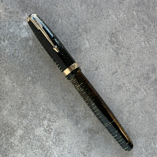 Parker Vacuumatic Major, Fine 14K Parker Nib, Emerald Green