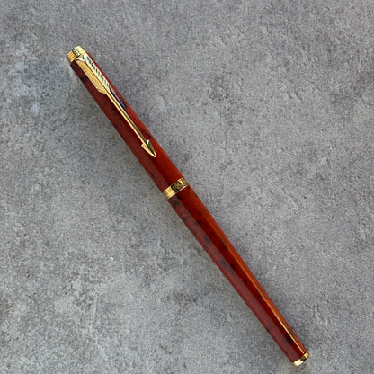Parker 180 Fountain Pen, Jasper Red Quartz