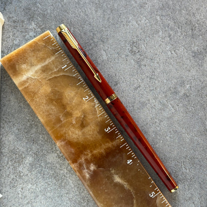 Parker 180 Fountain Pen, Jasper Red Quartz