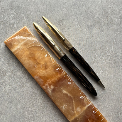 Sheaffer Triumph Crest, Golden Brown Fountain Pen and Pencil Set