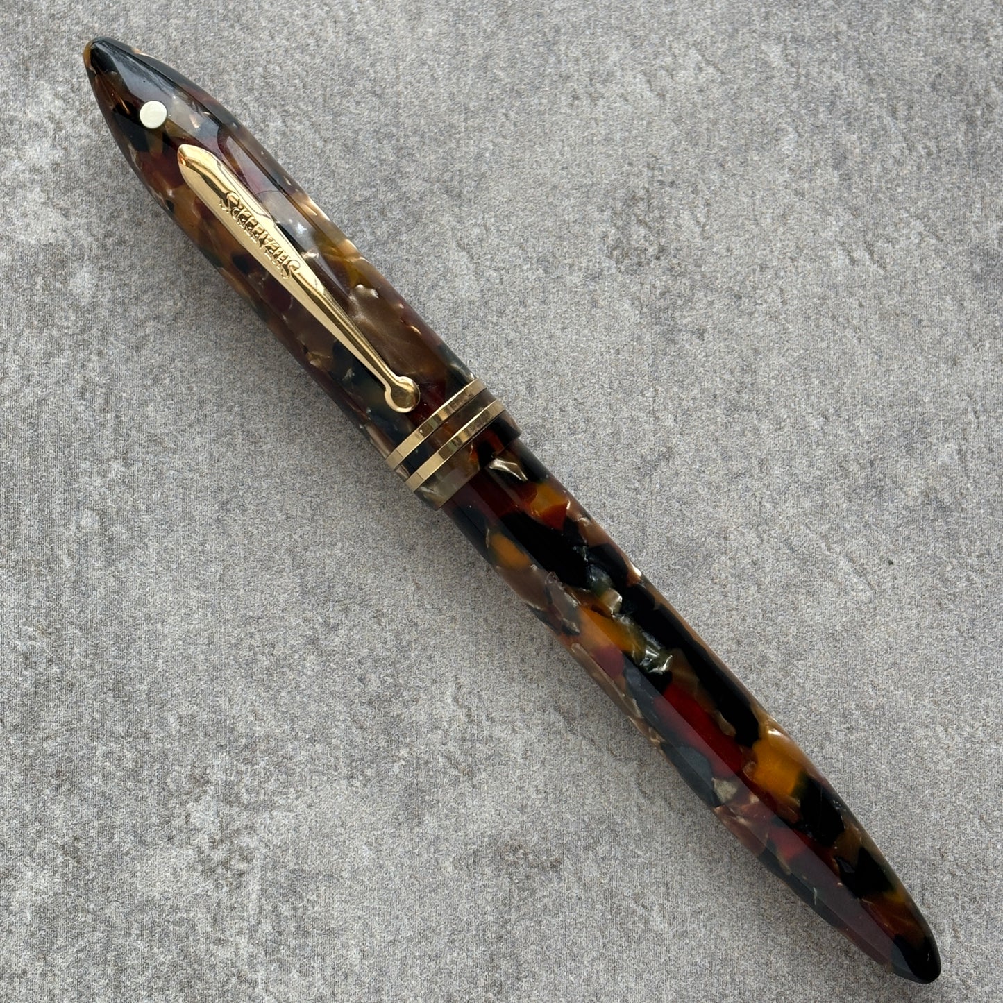 Amber Glow Sheaffer Balance II, Stub Nib