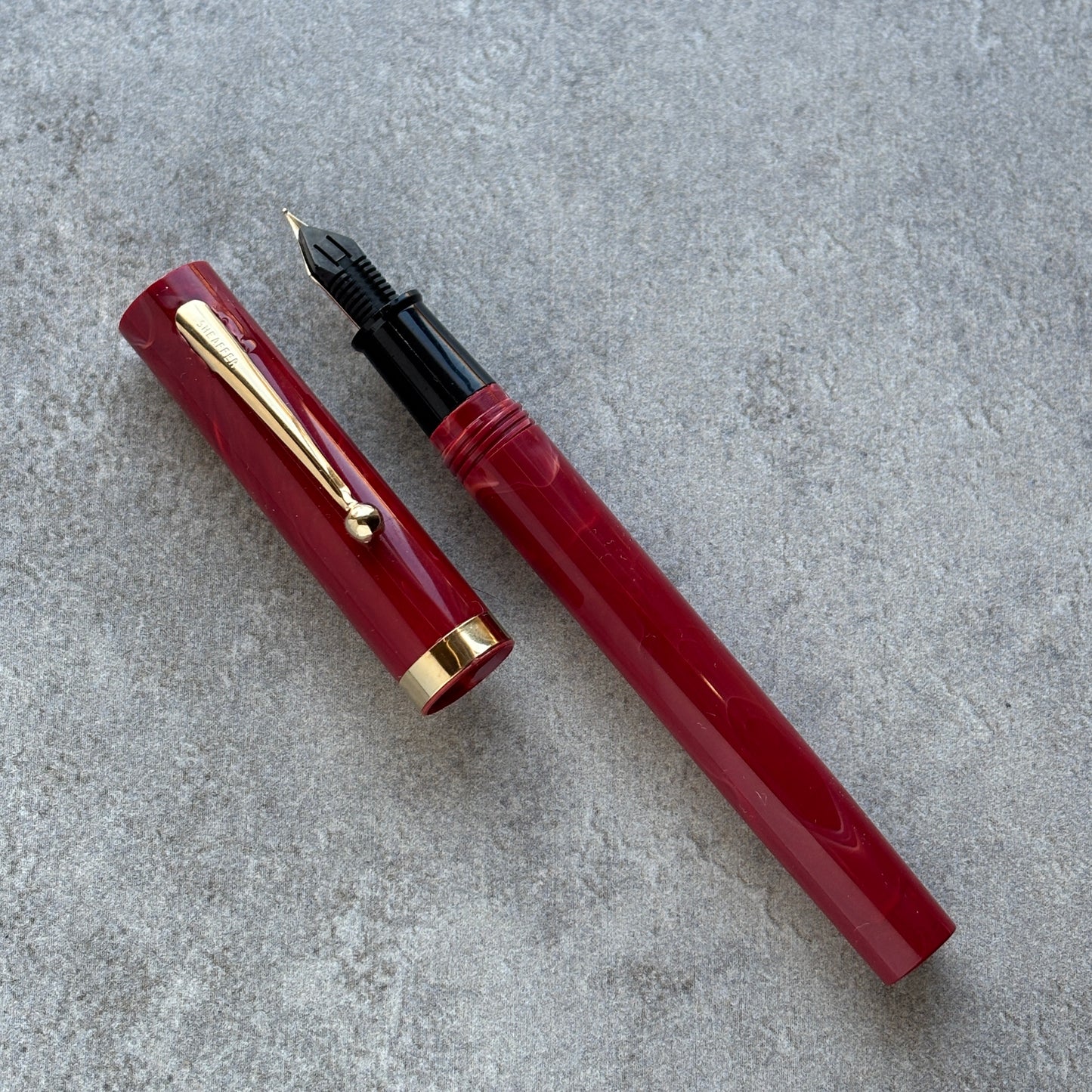 Sheaffer No Nonsense NOS Red Pearl