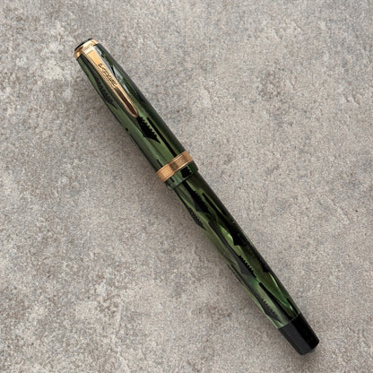 Parker Duofold "Toothbrush" Pattern Fountain Pen