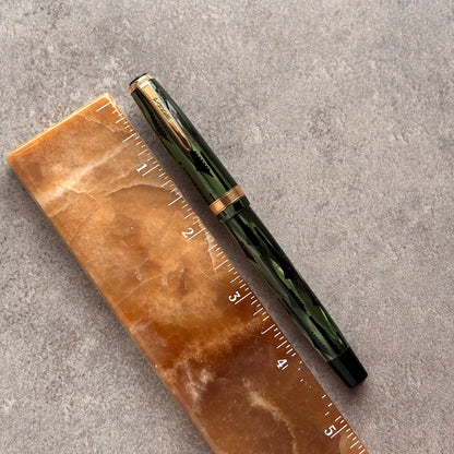 Parker Duofold "Toothbrush" Pattern Fountain Pen