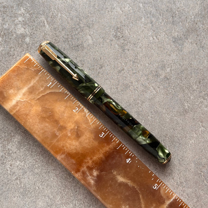 Parker Vacumatic Junior; Green Marble