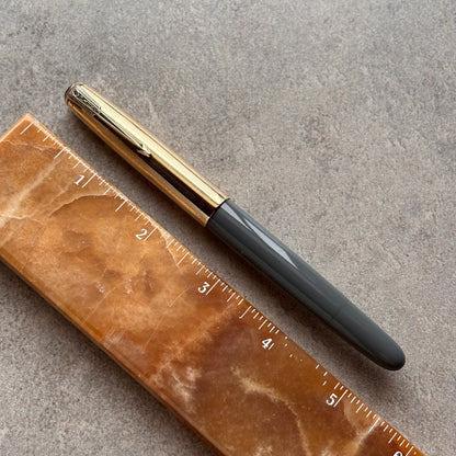 Parker 51 Vacumatic, Dove Gray, Gold Filled Lined Cap