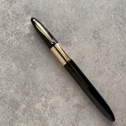 Sheaffer Triumph Vac-fil, Black Extra Wide Solid Gold Band