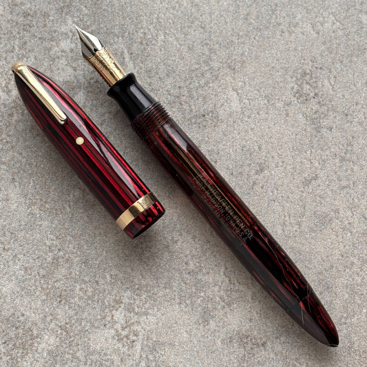 Military Clip Sheaffer Balance 1000, Carmine Red with Military Clip