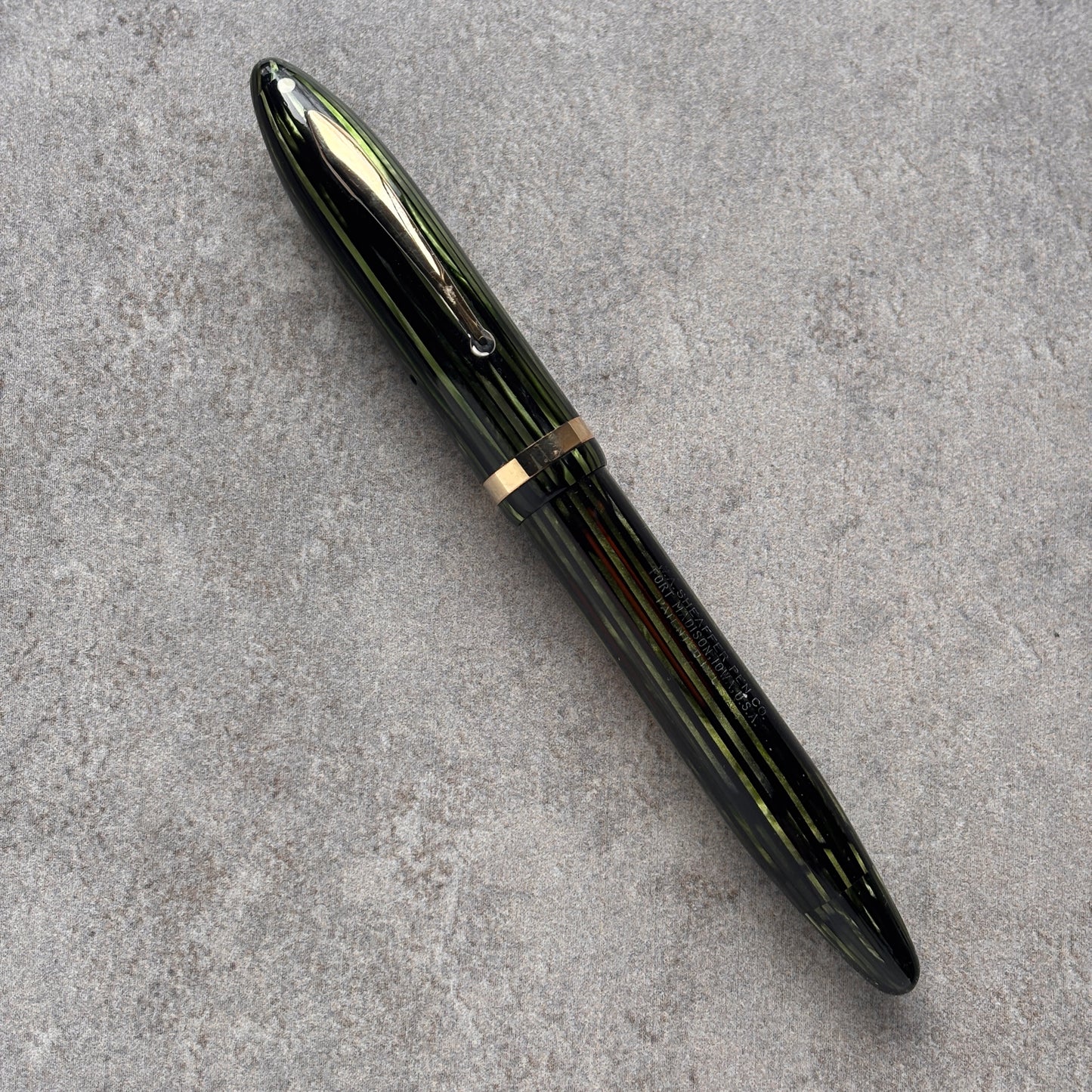 Sheaffer Premier or Oversized, Marine Green Fountain Pen