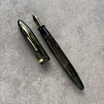Sheaffer Premier or Oversized, Marine Green Fountain Pen
