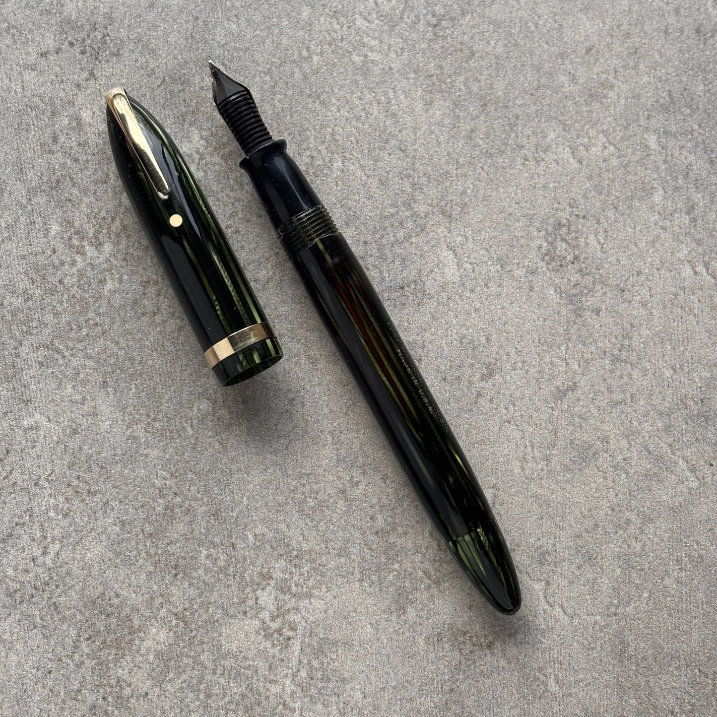 Sheaffer Balance, Military Clip, Marine Green Fountain Pen